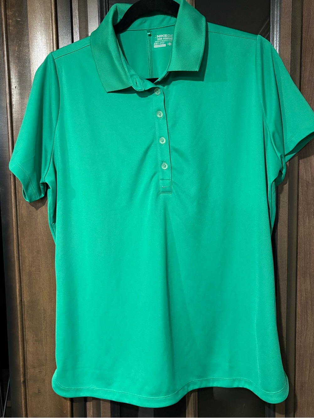 Nike Women’s Green Dri-FIT Polo Golf Top
